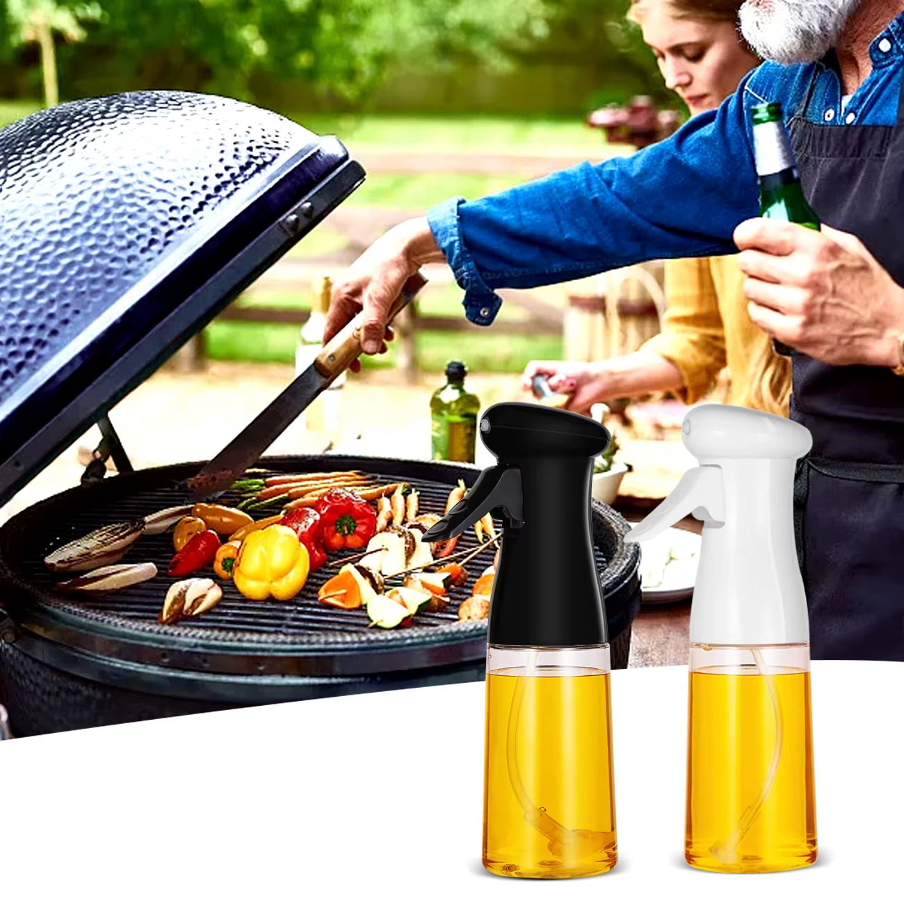 Oil Spray Bottle Cooking Baking Vinegar Mist Sprayer Barbecue Spray Bottle for Home Kitchen Cooking BBQ Grilling Roasting